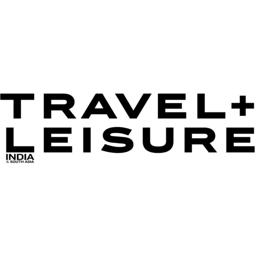 The image shows the "TRAVEL + LEISURE" logo in bold black letters, with "INDIA & SOUTH ASIA" beneath the "T." Siham Lahmine, founder of Morocco Travel Organizer, has been featured in this renowned travel publication.