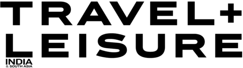 Logo with the words "TRAVEL + LEISURE" in bold black capital letters, and "INDIA & SOUTH ASIA" in smaller text below on a light background.